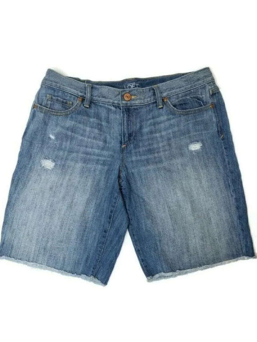 LOFT denim distressed